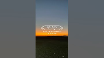{وَاعْبُدْ رَبَّكَ حَتَّى يَأْتِيَكَ الْيَقِينُ}| القارئ هزاع البلوشي| صوت يريح النفس 😔💔🌿