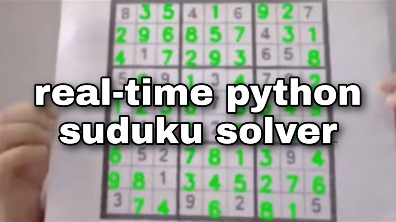 Realtime Webcam Sudoku Solver - CodeProject