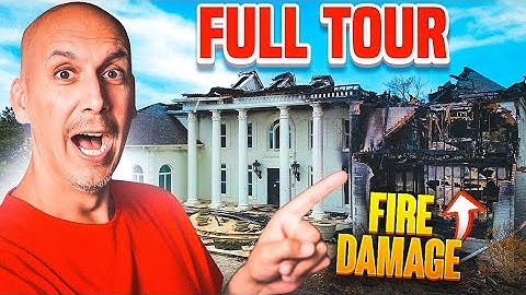 I Bought a Burned Down Mansion! - First Tour & Full Home Renovation VLOG