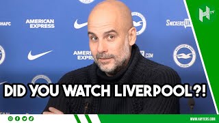 What happened to Liverpool can happen to us \& Arsenal! | Pep Guardiola | Brighton 0-4 Man City