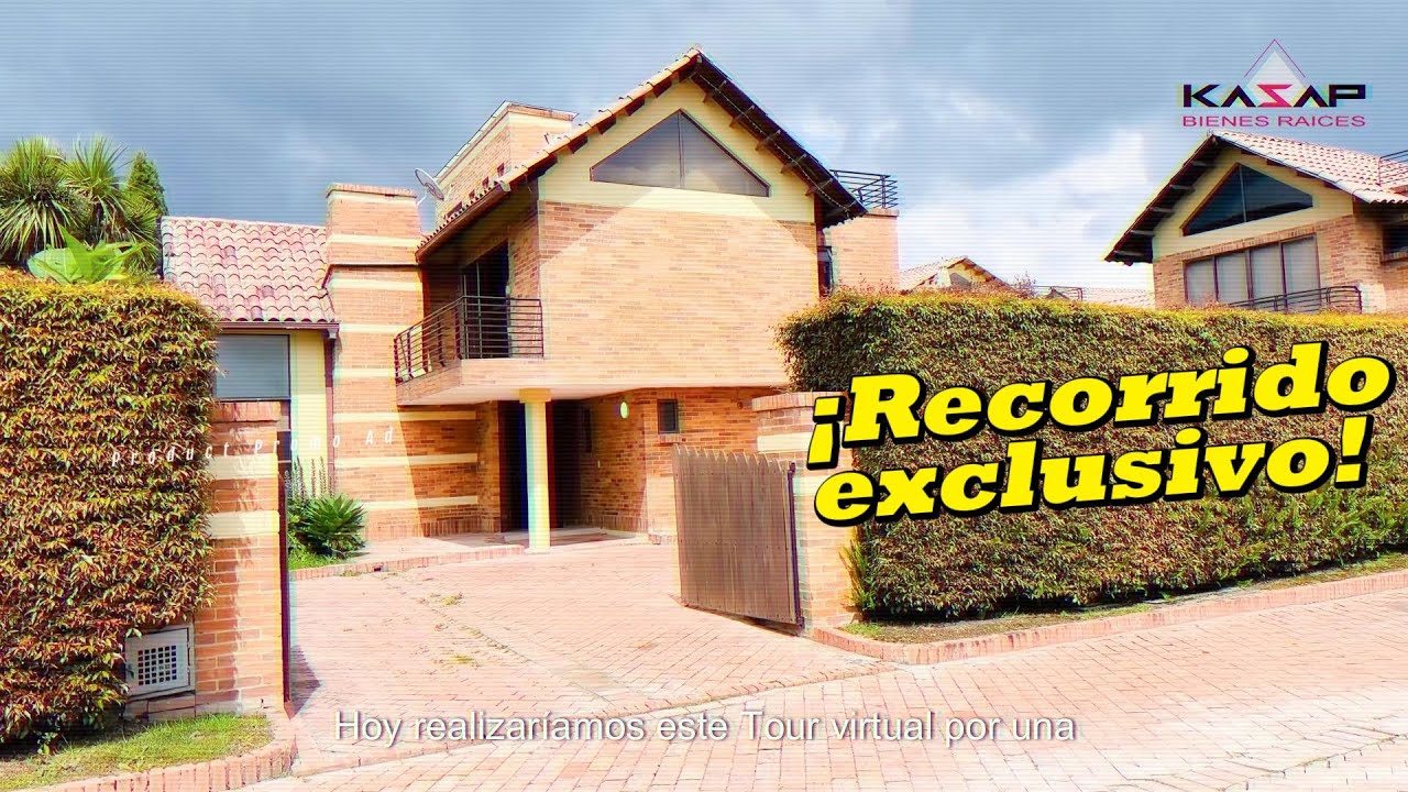 ¡¡¡Recorrido por una gran casa en Chía!!! con zona verde Privada en condominio exclusivo