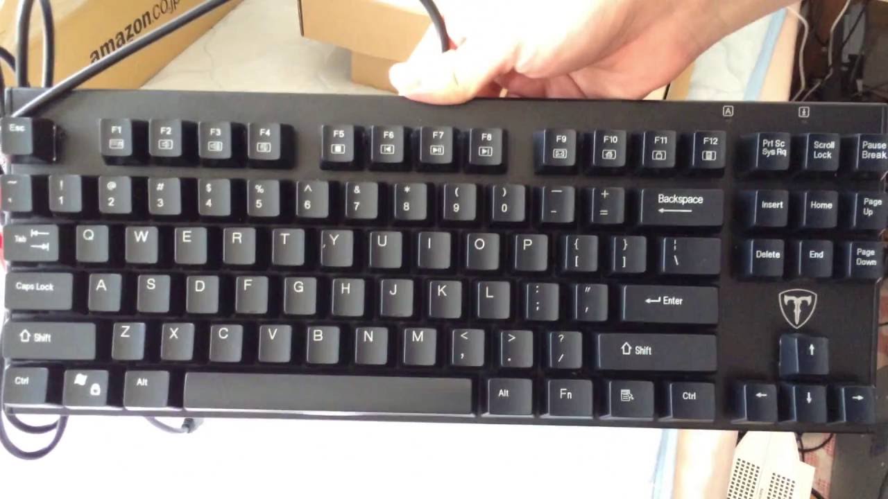 Qtuo メカニカルゲーミングキーボード 開封 設置 Youtube