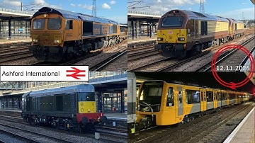 *Light 67, Light 20 & 555 delivery* Trains at Ashford International - 12.11.2025