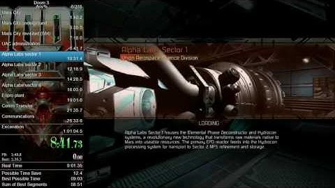 [Old] Doom 3 - Any% speedrun in 1:00:54 without loads
