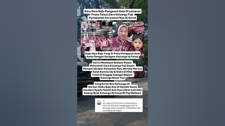 Gara Gara Seragam Lamaran Frans Faisal,Keluarga Fuji Di Sorot Netizen #fuji #fransfaisal #galasky