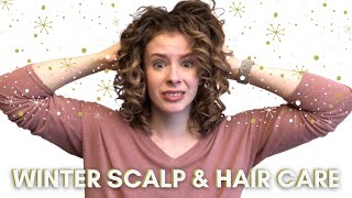 WINTER CURLY HAIR CARE ROUTINE! Fix Dry Curls and Flaky Itchy Scalp