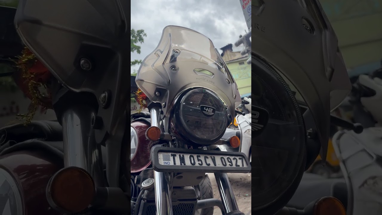 Jawa fj 42 visor fixed at @atoz_bikemodifiers 👇 Zubair - 9962796663 📱