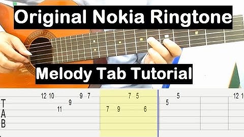 ORIGINAL NOKIA RINGTONE IN GUITAR Melody Tab Tutorial Guitar Lessons for Beginners