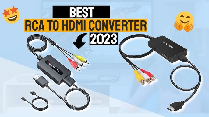  Uzifhdhi RCA to HDMI Adapter Converter, AV to HDMI