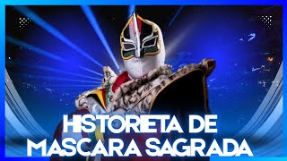 Máscara Sagrada Presentando su historieta en Expo Animole 2025