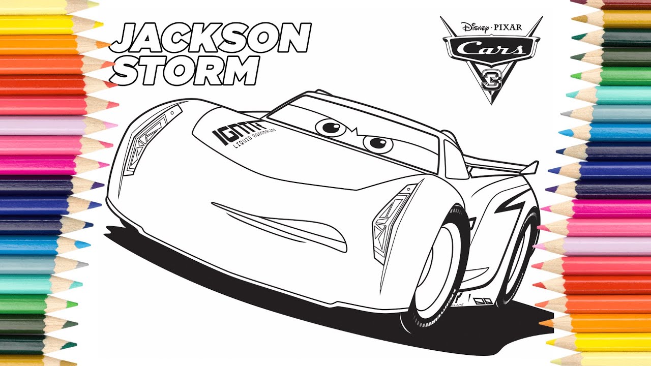 Jackson Storm Coloring Page YouTube - Maxresdefault
