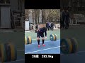 後輩のデッドリフトが強すぎる件 20歳 282.5kg ノーストラップ