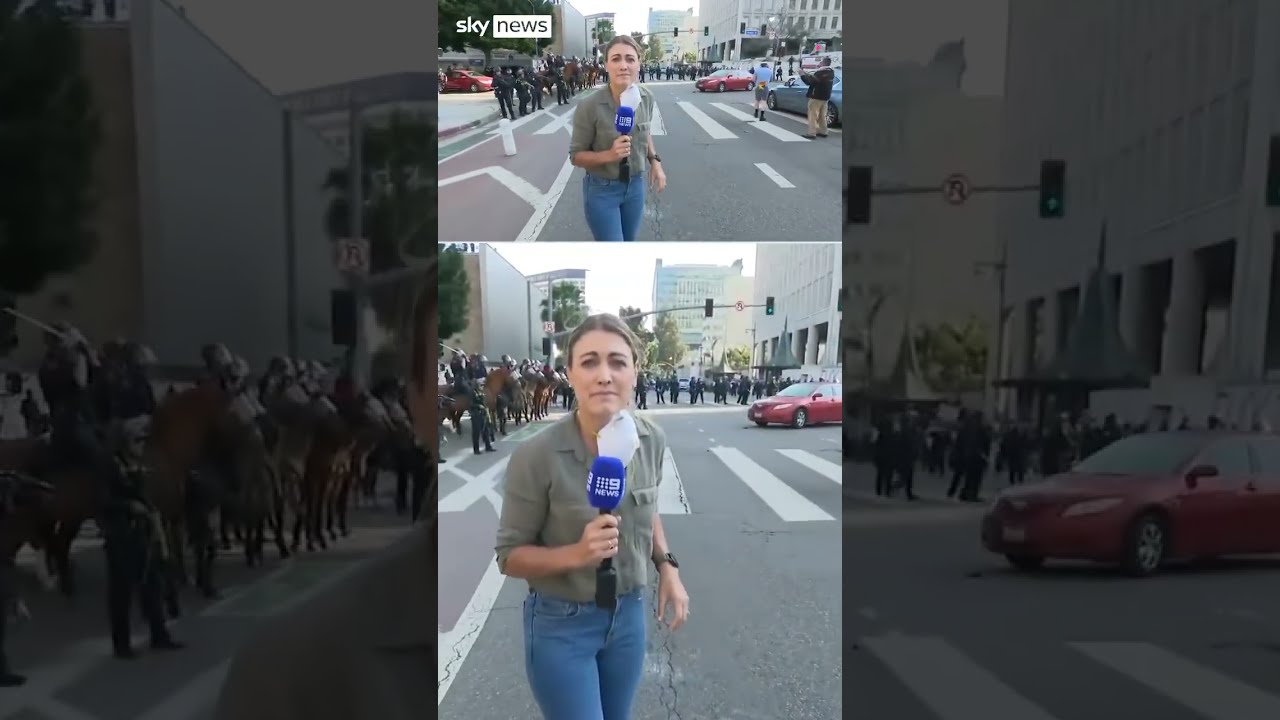 LA Reporter Shot With Rubber Bullet