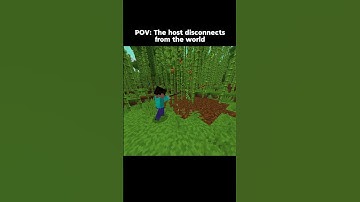 The host disconnects 💔 | #minecraft #minecraftshorts #minecraftmemes