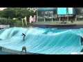 Wave house south africa pro flowboarders practice double barrel