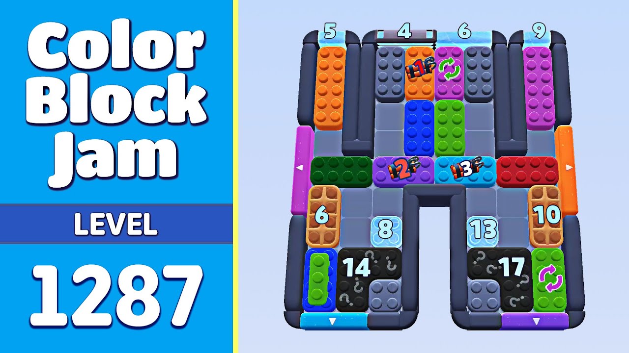 Color Block Jam Level 1287 (1288) | Every Puzzle Solved! 🎯