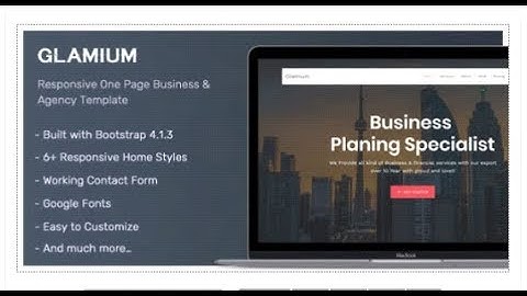 Glamium - Responsive Multipurpose HTML5 Template | Themeforest Templates