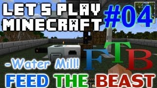 Let's Play Minecraft FTB Ep. 4 - Water Mill