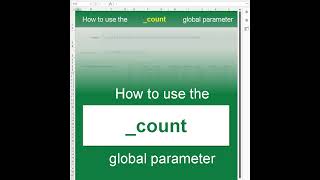 Cryptosheets Global Parameters for Excel & Google Sheets Custom Function Formulas - _count