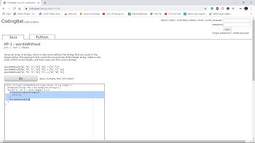 AP-1 (wordsWithout) Java Tutorial || Codingbat.com