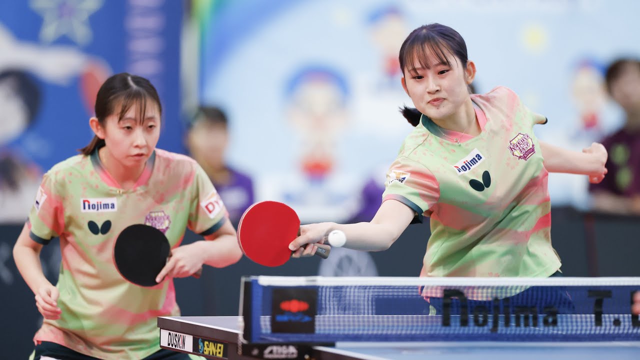 青木咲智 横井咲桜 vs 出雲美空 平野朝日 TFINALGAME 日本ペイント