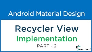 #207 Android RECYCLER VIEW Implementation with RecyclerAdapter : Material Design - Part - 2 screenshot 2