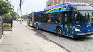 2025 New flyer Xd60 #6349 on the Bx36 bus to Soundview at White Plains road/Gleason Av.