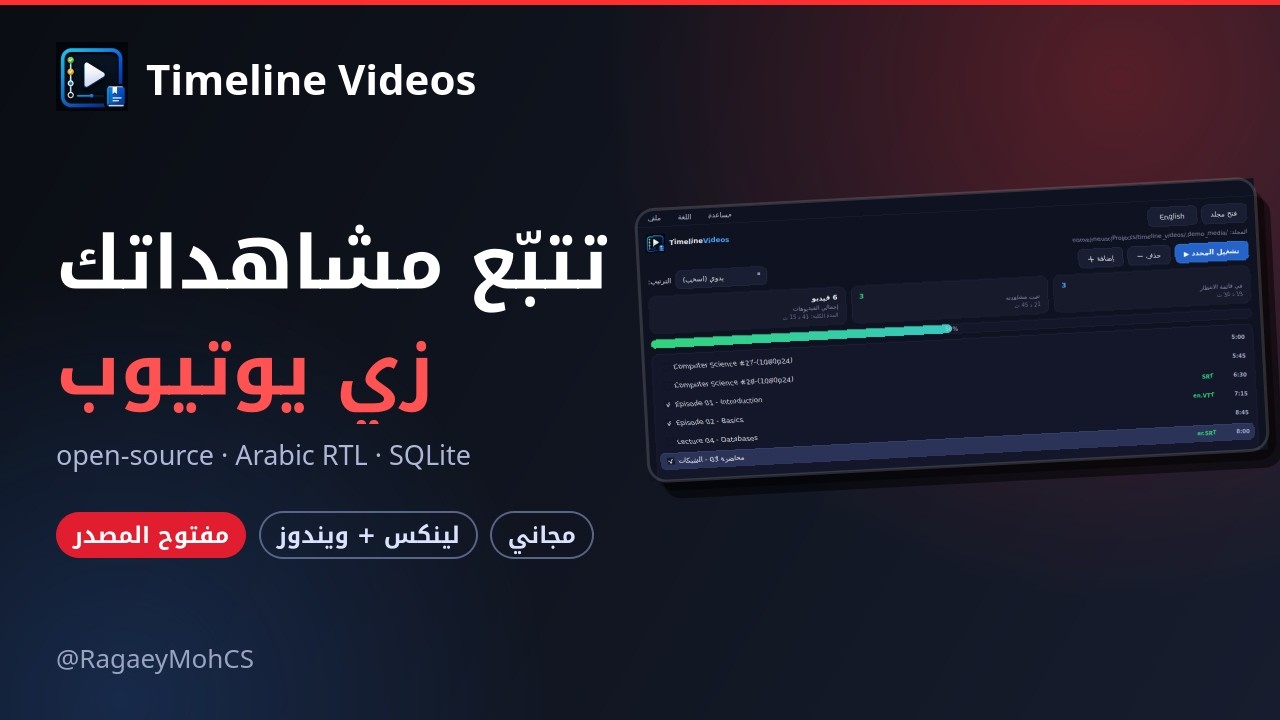 Timeline Videos — مفتوح المصدر