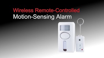 51207: GE-branded Wireless Remote-Controlled Motion-Sensing Alarm - Setup & Install