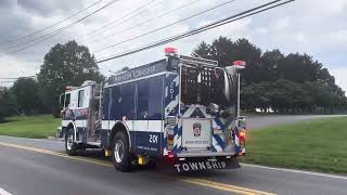 Manheim township Fire and rescue brand new Engine 201 responding