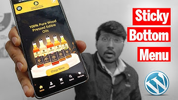 Sticky Mobile Bottom Menu | Bottom Menu Bar Like an App for WordPress Website | WordPress Tutorial