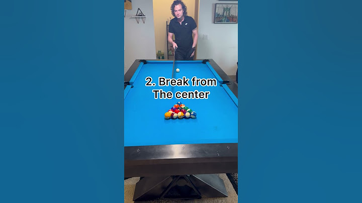 How to break in 8-Ball like a Pro