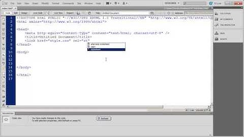 12   Introduction to Dreamweaver Tutorial CS5
