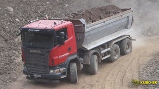 Scania R420 Dump truck - downhill from quarry