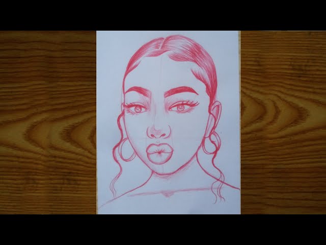 girl face outline