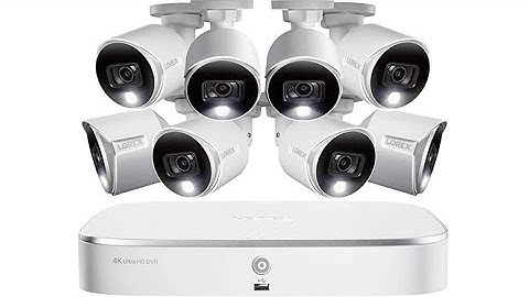 Lorex 4K Security Camera System, Ultra HD Indoor/Outdoor Bullet Cameras
