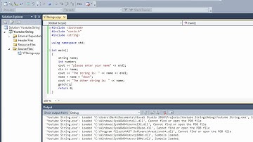 Visual C++ 5th tutorial Strings