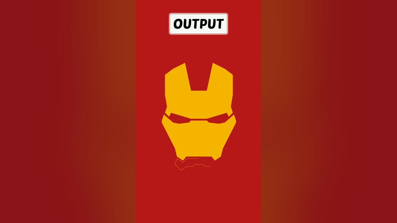 🤩Iron man mask using python | How to draw iron man mask in python ...