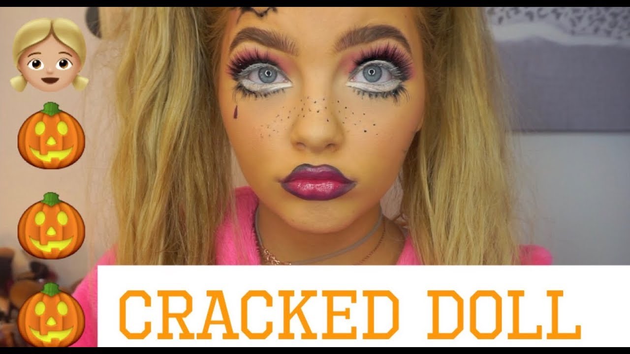 CRACKED DOLL HALLOWEEN TUTORIAL | Sophia Mitchell - YouTube