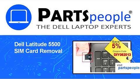 Dell Latitude 5500 (P80F001) SIM Card How-To Video Tutorial