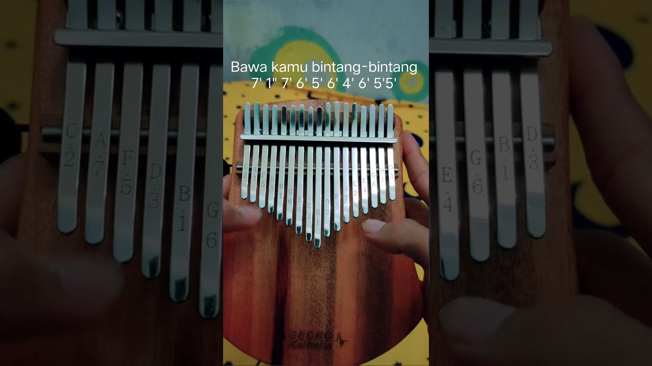 melukis senja kalimba cover with lirik and tabs Budi Doremi - YouTube