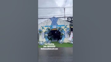 Tiệc cưới Củ Chi tone xanh trọn gói