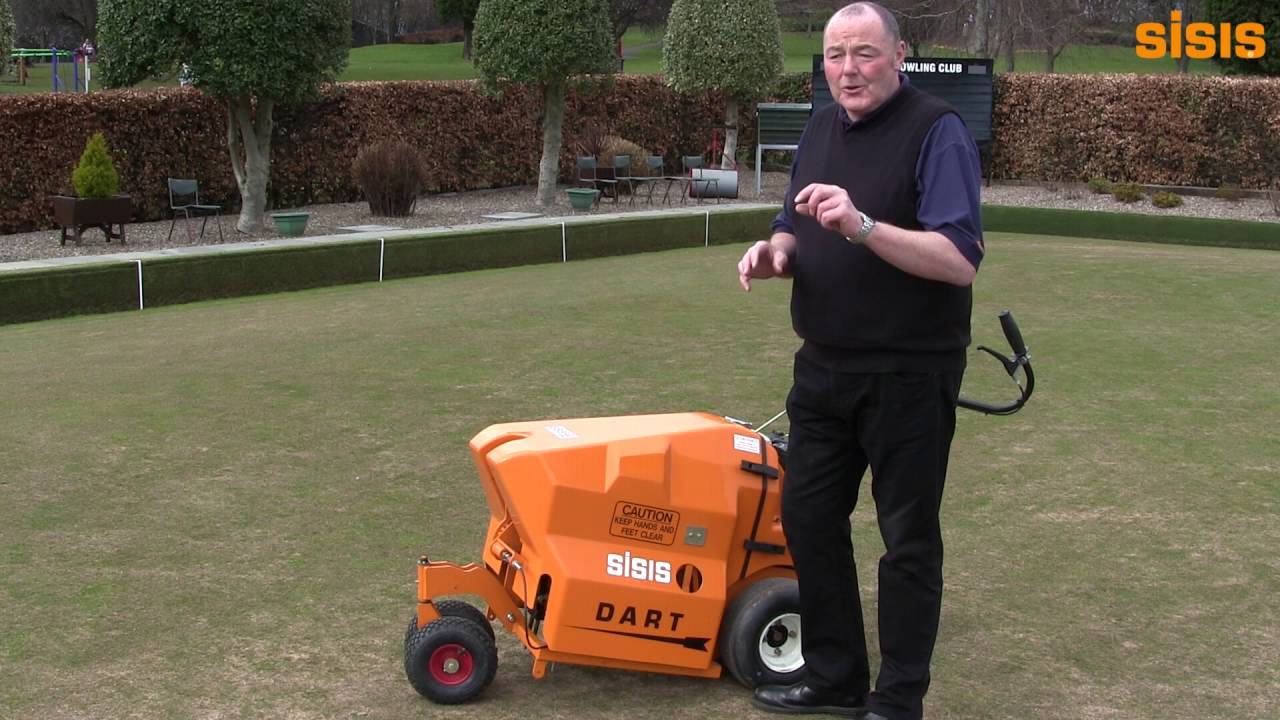 Bowling Green Maintenance with Bowls Scotland SISIS Dart Pedestrian