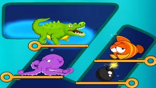 Fish rescue game / Save Cute Fish Fishdom / ios android gameplay Walkthrough levels 475-487 Part #31