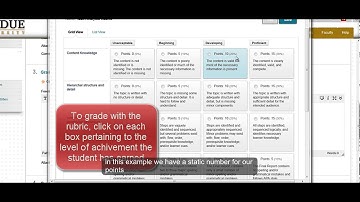Grading with a Rubric - Blackboard Learn