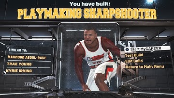 i created the first ever playmaking sharpshooter build on nba2k20(RARE)