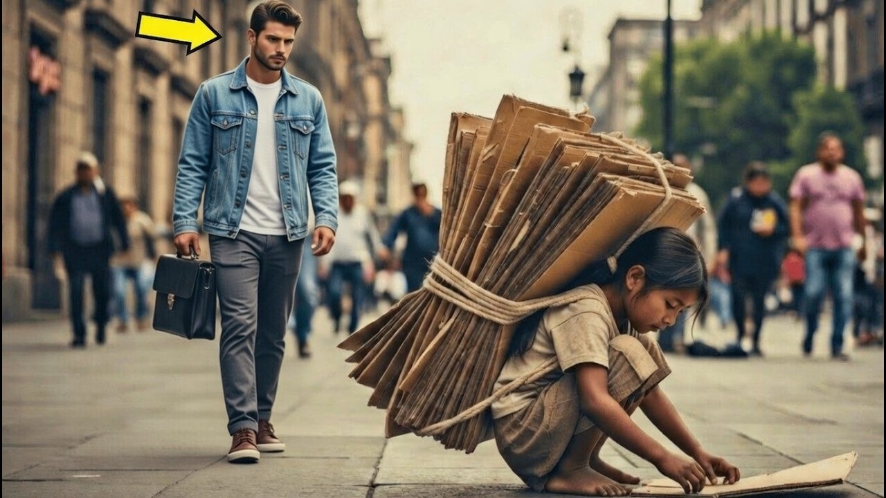 MILLONARIO SIGUE LA NIÑA QUE RECICLABA SOBRAS — LO QUE DESCUBRIÓ LO DEJÓ SIN PALABRAS 1080p