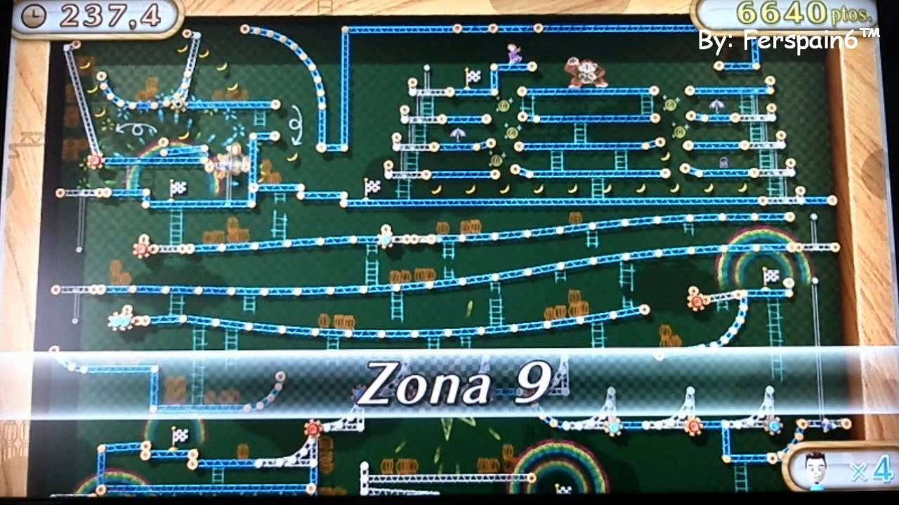 Nintendo Land Donkey Kong Crash Course Trofeo Platino Wii U YouTube
