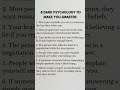 8 psychological signs that prove you're smarter than you think 🧠✨ #psychologyfacts