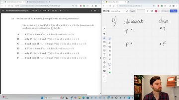 Tutor Live Solve: TMUA 2020 Paper 2